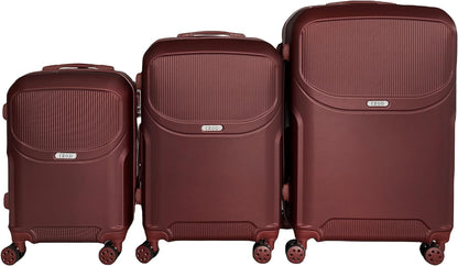 IZOD Regina Expandable Hard shell Lightweight 3 Piece Luggage Set - Stiles Supply Co.