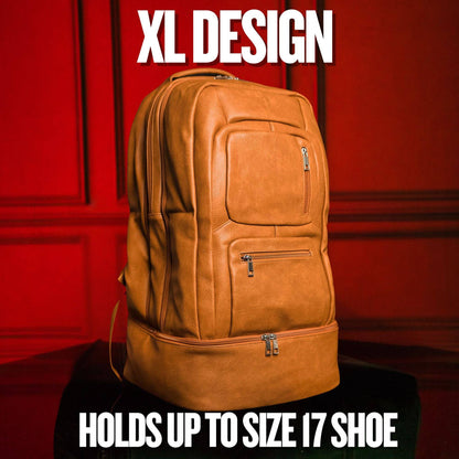 Sole Premise Brown Leather Patented Carry-on Bag (XL Design)