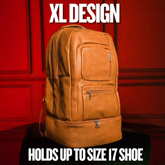 Sole Premise Brown Leather Patented Carry-on Bag (XL Design)