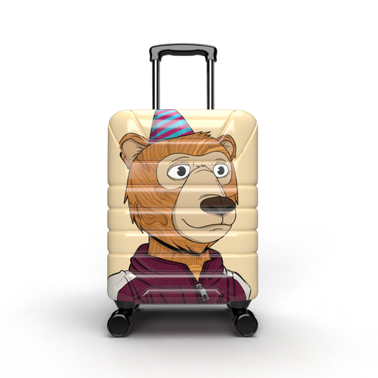 Stiles Supply Co. X Bugatti Wood Bear Carry On Luggage