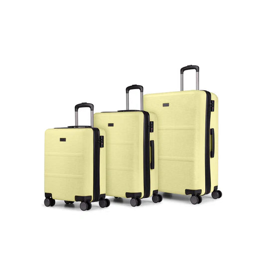 Bugatti Brussels 3-Piece Spinner Luggage Set | Durable Hard-Shell Suitcases