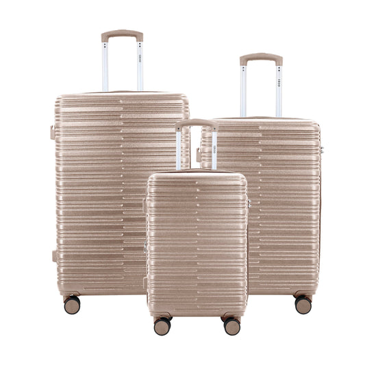 IZOD Camellia Lightweight 3-Piece Luggage Set Tan