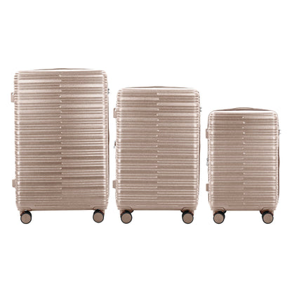 IZOD Camellia Premium Lightweight ABS 3 Piece Luggage Set - Stiles Supply Co.