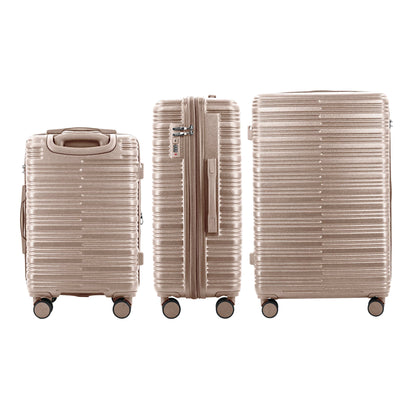 IZOD Camellia Premium Lightweight ABS 3 Piece Luggage Set - Stiles Supply Co.