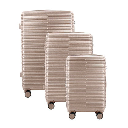 IZOD Camellia Lightweight 3-Piece Luggage Set Tan