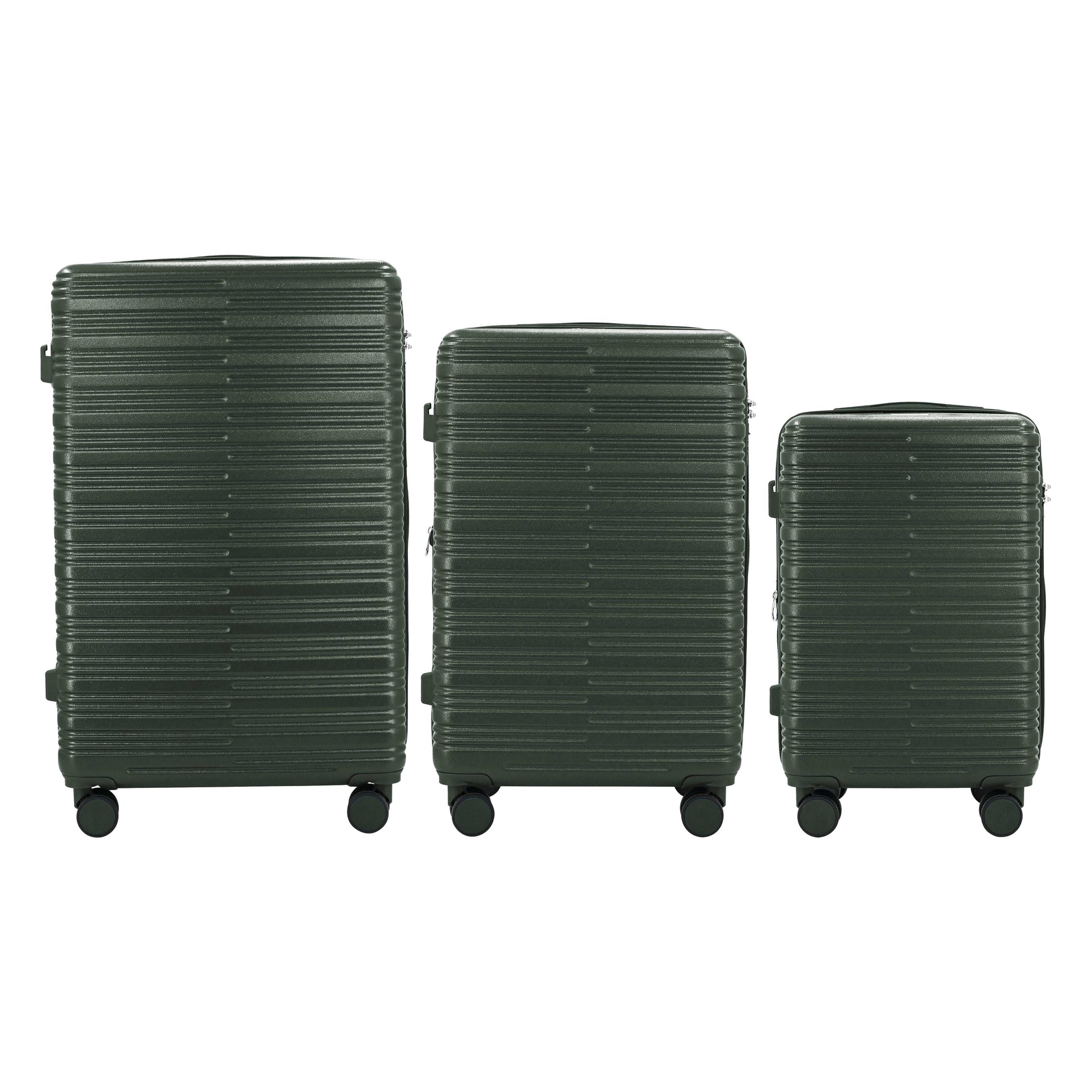 IZOD Camellia Lightweight 3-Piece Luggage Set Green