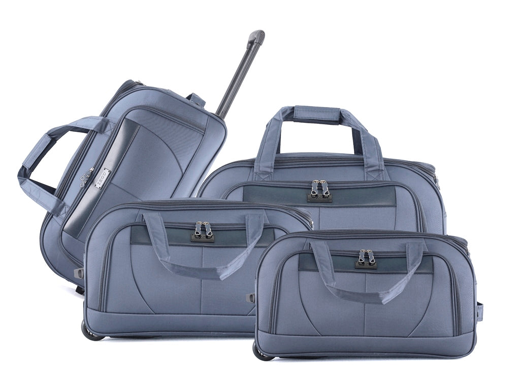 Mirage IZOD Carol Soft shell Lightweight Duffel Rolling Bag 4 Piece Set - Stiles Supply Co.