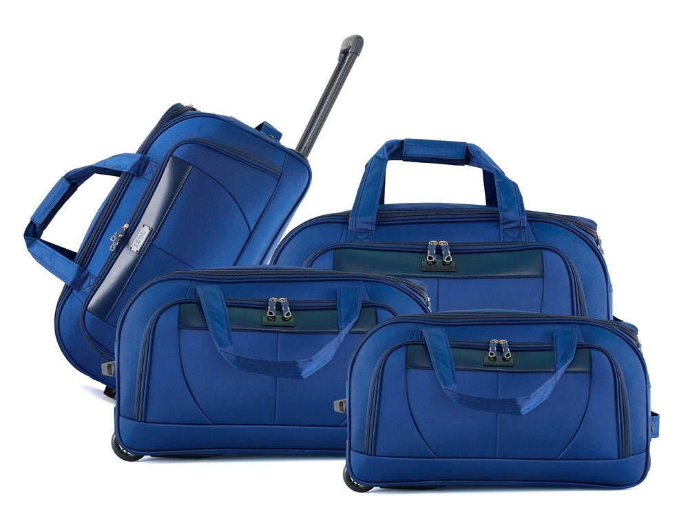 Mirage IZOD Carol Soft shell Lightweight Duffel Rolling Bag 4 Piece Set - Stiles Supply Co.