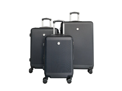 IZOD Clara Expandable Hard shell Lightweight 3 Piece Luggage Set - Stiles Supply Co.