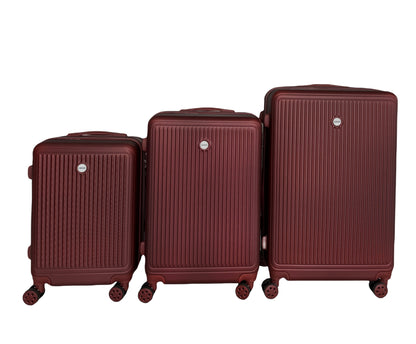 IZOD Clara Expandable Hard shell Lightweight 3 Piece Luggage Set - Stiles Supply Co.