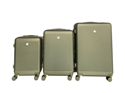IZOD Clara Expandable Hard shell Lightweight 3 Piece Luggage Set - Stiles Supply Co.