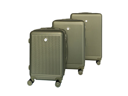 IZOD Clara Expandable Hard shell Lightweight 3 Piece Luggage Set - Stiles Supply Co.