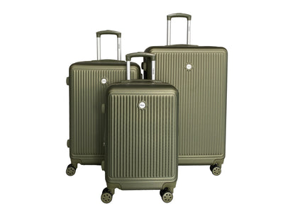 IZOD Clara Expandable Hard shell Lightweight 3 Piece Luggage Set - Stiles Supply Co.