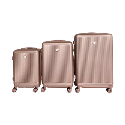 IZOD Clara Expandable Hard shell Lightweight 3 Piece Luggage Set - Stiles Supply Co.