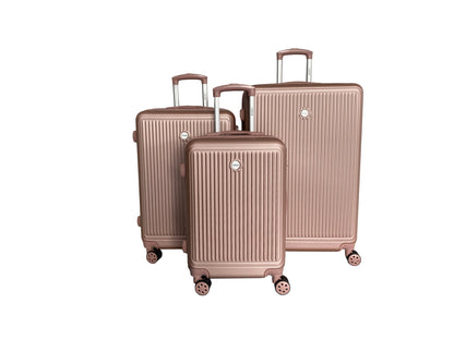 IZOD Clara Expandable Hard shell Lightweight 3 Piece Luggage Set - Stiles Supply Co.