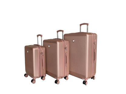 IZOD Clara Expandable Hard shell Lightweight 3 Piece Luggage Set - Stiles Supply Co.