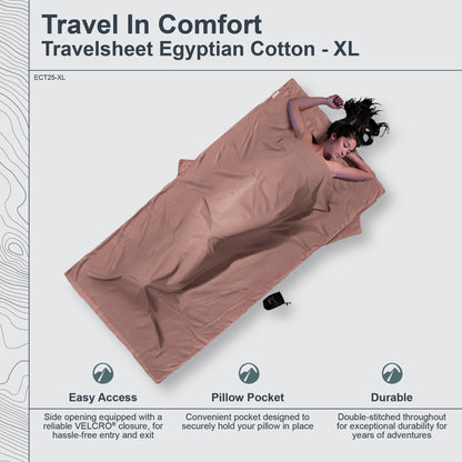 Insect Shield® TravelSheet™ Egyptian Cotton XL