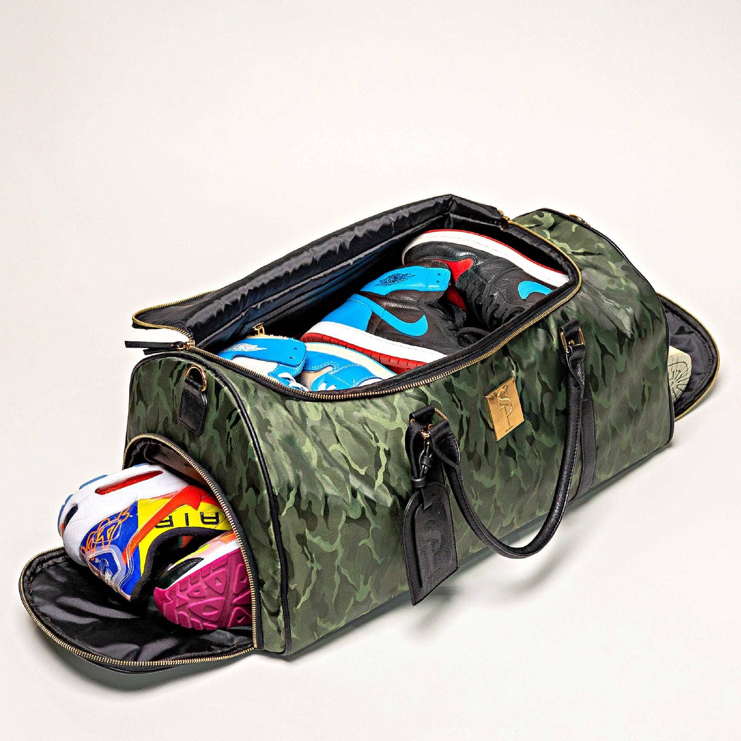 Sole Premise Green Camo Weekender Duffle Bag