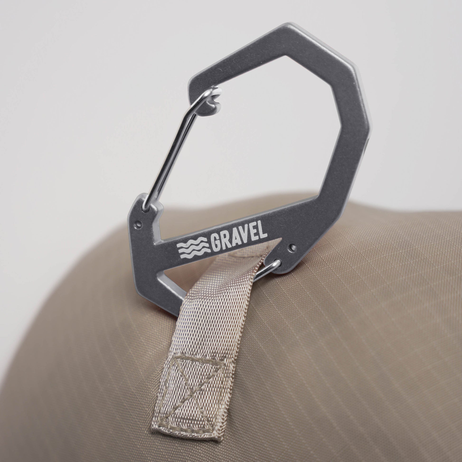 Gravel Double Gated Carabiner | Gray - Stiles Supply Co.