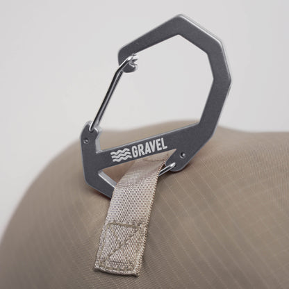 Gravel Double Gated Carabiner | Gray - Stiles Supply Co.