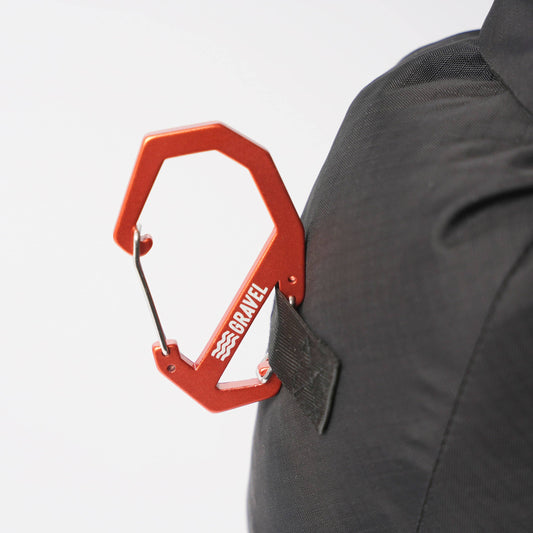 Gravel Double Gated Carabiner | Orange - Stiles Supply Co.