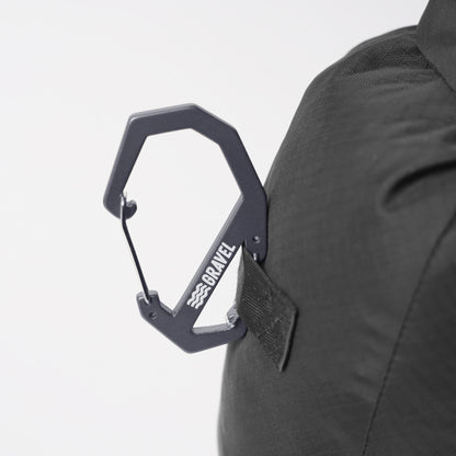 Gravel Double Gated Carabiner | Gray - Stiles Supply Co.