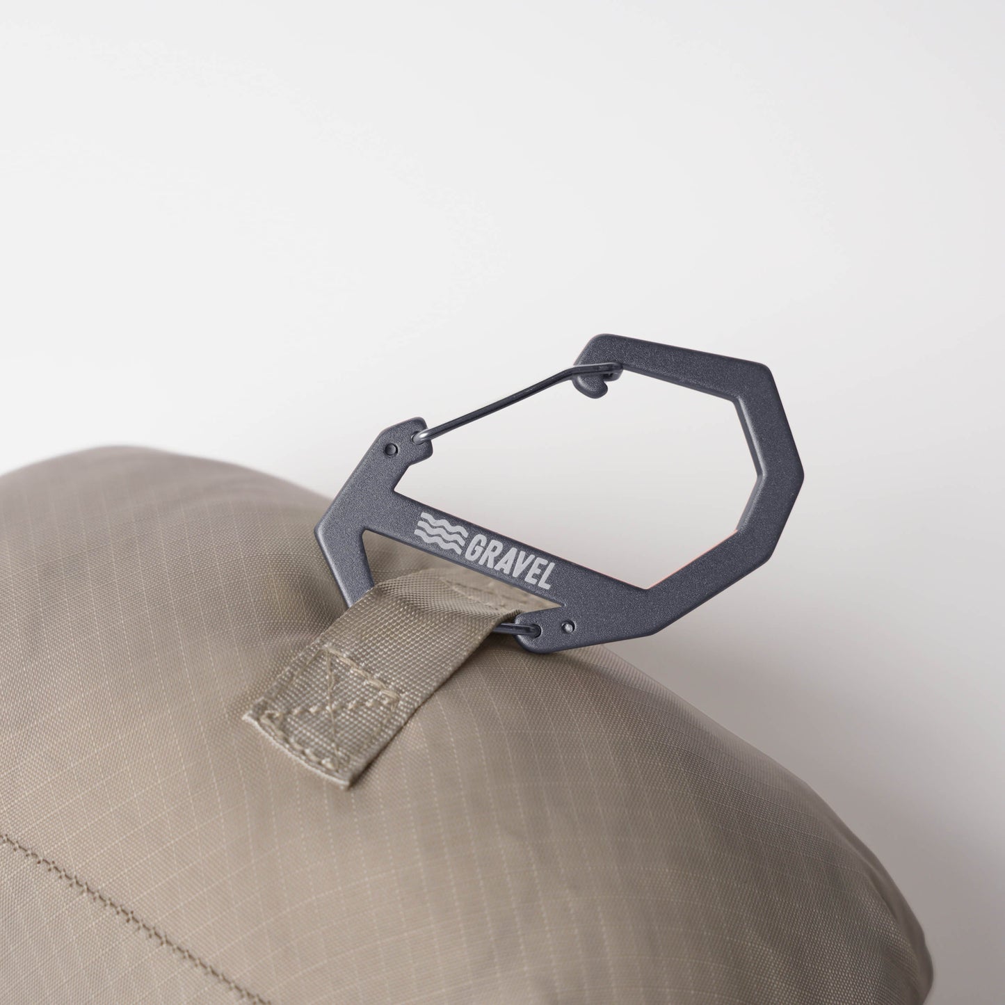 Gravel Double Gated Carabiner | Gray - Stiles Supply Co.