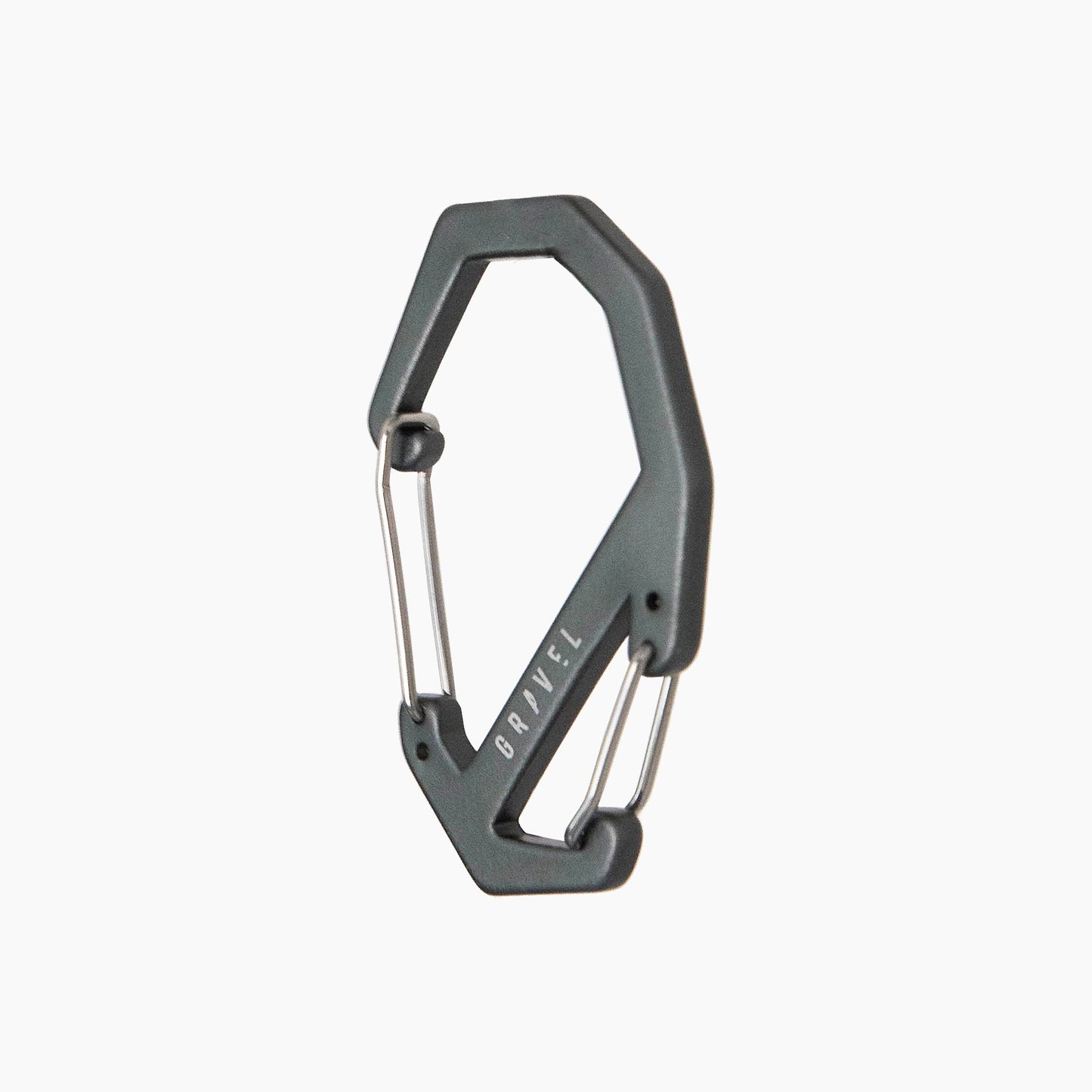 Gravel Double Gated Carabiner | Gray - Stiles Supply Co.