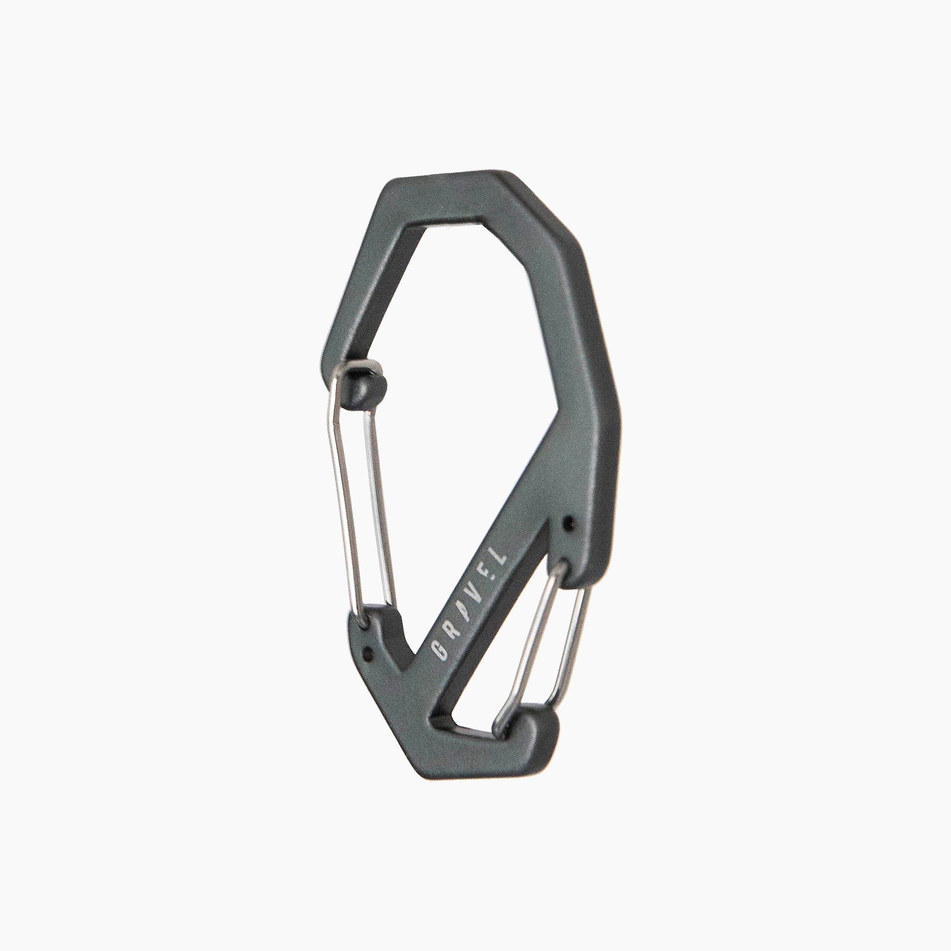 Gravel Double Gated Carabiner | Gray - Stiles Supply Co.