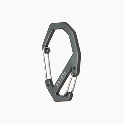 Gravel Double Gated Carabiner | Gray - Stiles Supply Co.