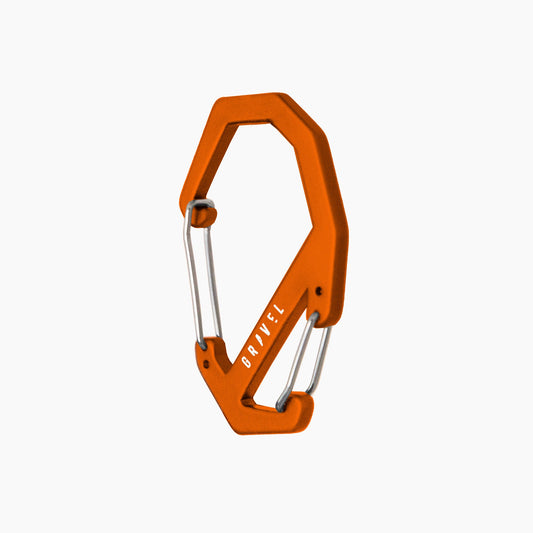 Gravel Double Gated Carabiner | Orange - Stiles Supply Co.