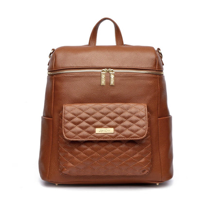 Luli Bebe Signature Diaper Bag Caramel