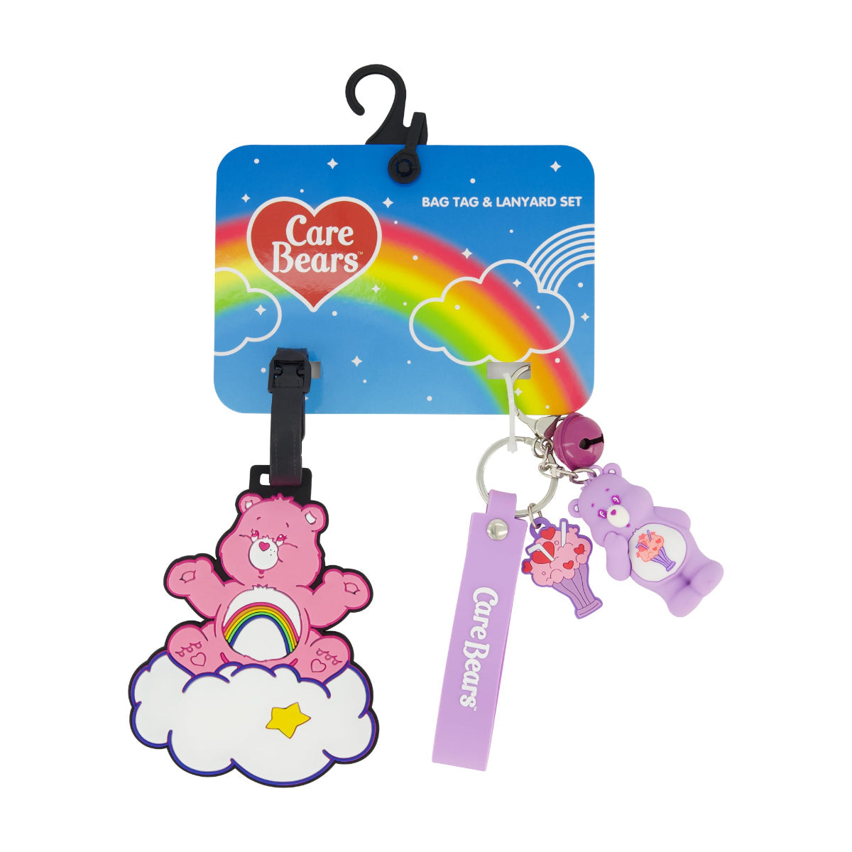 Care Bears Cheer Share Luggage Tag Lanyard Set Care Bears Cheer Share Luggage Tag Lanyard Set
