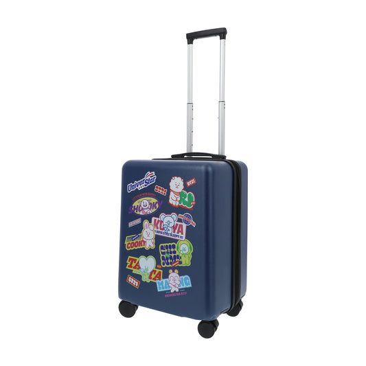 BT21 22.5" Navy Carry-On Suitcase Luggage - Stiles Supply Co.