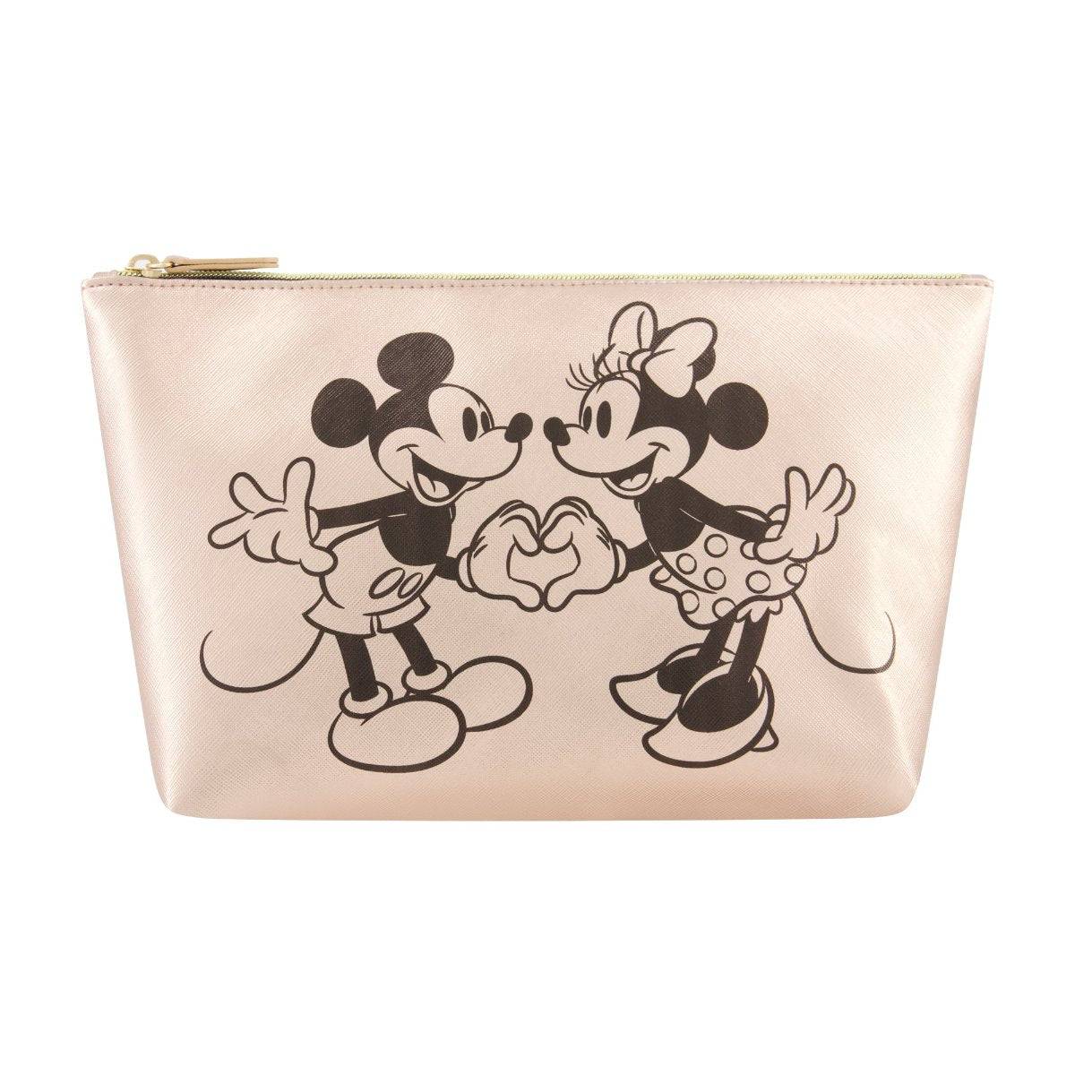 Disney Mickey & Minnie Hand in Hand Trapezoid Cosmetic Bag - Stiles Supply Co.