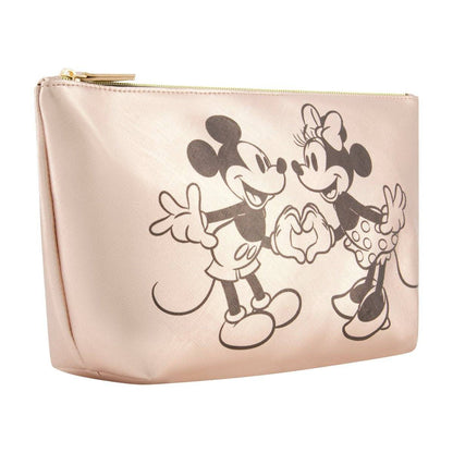 Disney Mickey & Minnie Hand in Hand Trapezoid Cosmetic Bag - Stiles Supply Co.
