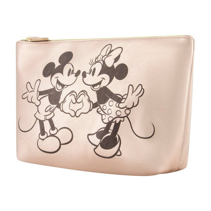 Disney Mickey & Minnie Hand in Hand Trapezoid Cosmetic Bag - Stiles Supply Co.