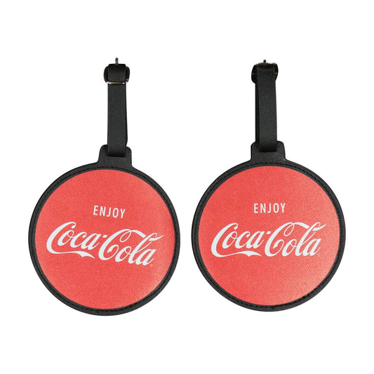 Coca-Cola Circle Luggage Tag 2-Piece Set - Stiles Supply Co.