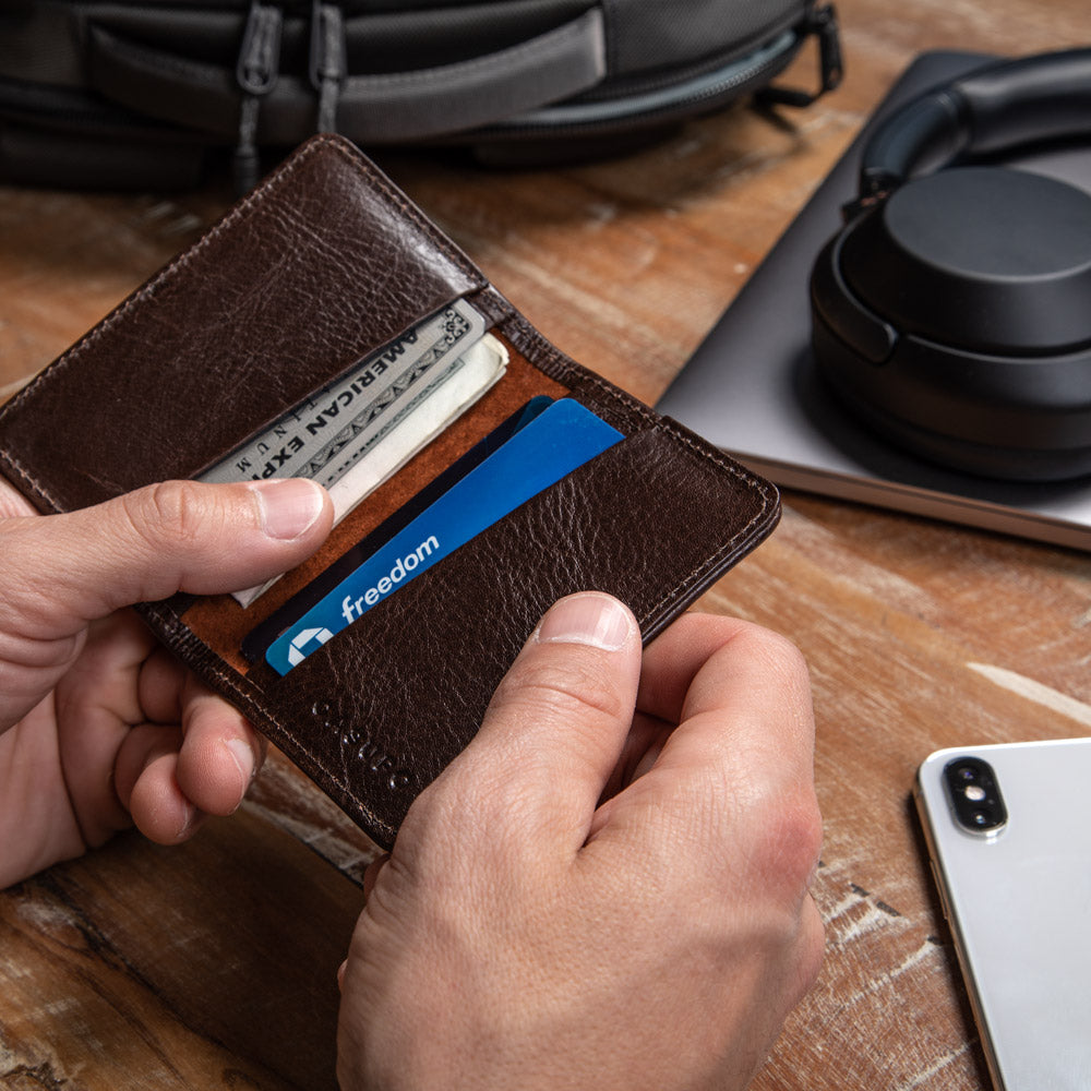 CASUPO Compact Bifold with RFID Protection - Brown