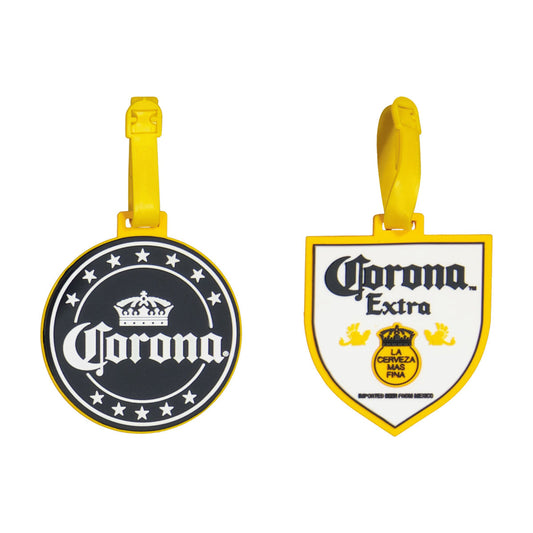 Corona Logo Badge 2-Piece Luggage Tag Set - Stiles Supply Co.