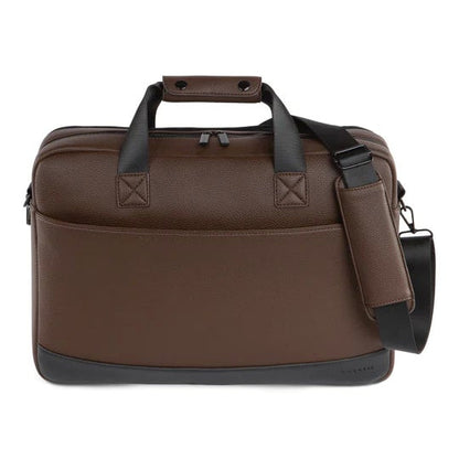 Bugatti Central Briefcase | Professional Vegan Leather Work bag - Stiles Supply Co.