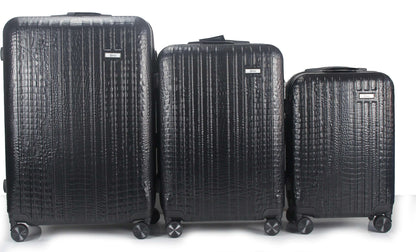 Mirage Danae Abs Hard Shell Lightweight 360 Dual Spinning Wheels Combo Lock 3 Piece Luggage Set - Stiles Supply Co.