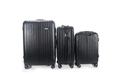 Mirage Danae Abs Hard Shell Lightweight 360 Dual Spinning Wheels Combo Lock 3 Piece Luggage Set - Stiles Supply Co.