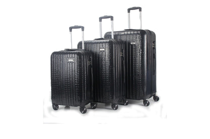 Mirage Danae Abs Hard Shell Lightweight 360 Dual Spinning Wheels Combo Lock 3 Piece Luggage Set - Stiles Supply Co.