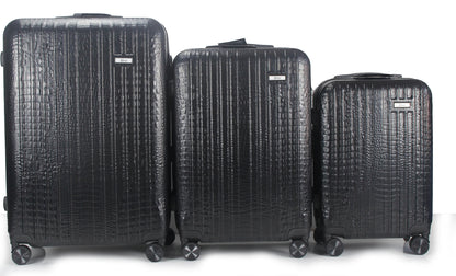 Mirage Danae ABS Hard shell Lightweight 3 Piece Luggage Set - Stiles Supply Co.