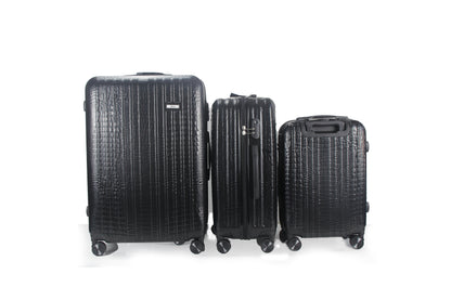 Mirage Danae ABS Hard shell Lightweight 3 Piece Luggage Set - Stiles Supply Co.