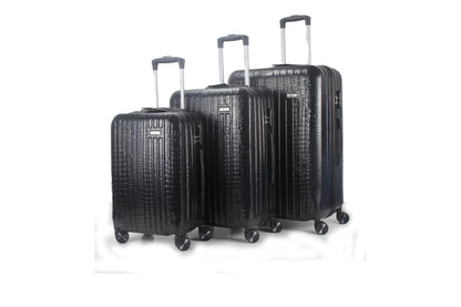 Mirage Danae ABS Hard shell Lightweight 3 Piece Luggage Set - Stiles Supply Co.
