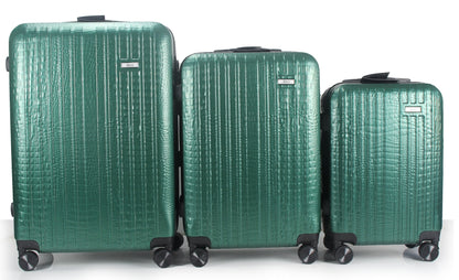 Mirage Danae Abs Hard Shell Lightweight 360 Dual Spinning Wheels Combo Lock 3 Piece Luggage Set - Stiles Supply Co.