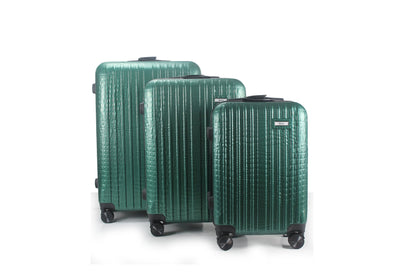 Mirage Danae Abs Hard Shell Lightweight 360 Dual Spinning Wheels Combo Lock 3 Piece Luggage Set - Stiles Supply Co.