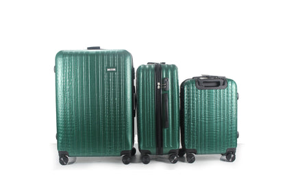 Mirage Danae ABS Hard shell Lightweight 3 Piece Luggage Set - Stiles Supply Co.